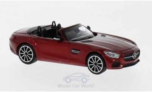 Mercedes AMG GT 1/87 Minichamps S Roadster mettalic rot 2017 modellautos