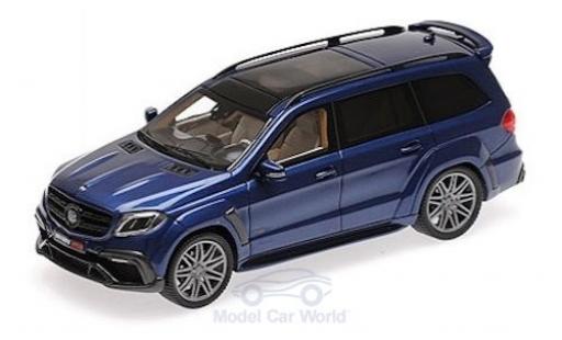 Mercedes Classe S 1/43 Minichamps Brabus 850 Widestar XL mettalic blau 2017 Basis AMG GLS 63 modellautos