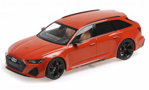 Modellautos Audi RS6 1/18 Minichamps Avant metallise orange 2019 Audi RS6 1/18 Minichamps Avant metallise orange 2019 modellautos
