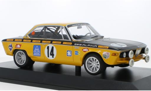 Modellautos Bmw 2800 1/18 Minichamps CS No.14 Alpina 24h Spa 1970 Bmw 2800 1/18 Minichamps CS No.14 Alpina 24h Spa 1970 modellautos