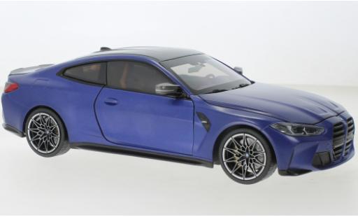 Modellautos Bmw M4 1/18 Minichamps bleu mat 2020 Bmw M4 1/18 Minichamps bleu mat 2020 modellautos