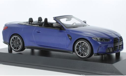 Modellautos Bmw M4 1/18 Minichamps cabriolet bleu mat 2020 Bmw M4 1/18 Minichamps cabriolet bleu mat 2020 modellautos