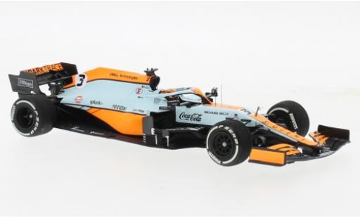 Modellautos McLaren F1 1/43 Minichamps MCL35M No.3 Team Gulf Formel 1 GP Monaco 2021 McLaren F1 1/43 Minichamps MCL35M No.3 Team Gulf Formel 1 GP Monaco 2021 modellautos