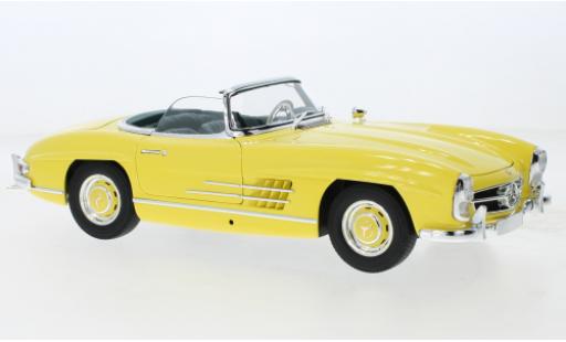Mercedes 300 1/18 Minichamps SL Roadster (W198) gelb/schwarz 1957 modellautos