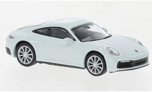 Porsche 992 4S 1/87 Minichamps 911  Carrera blanche 2019 modellautos