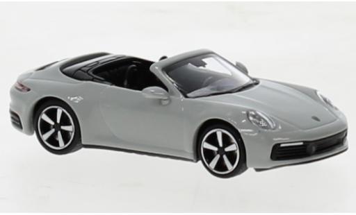 Porsche 992 4S 1/87 Minichamps 911  Carrera cabriolet gris 2019 modellautos