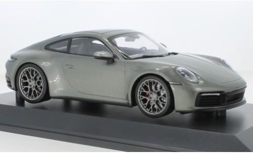 Modellautos Porsche 992 4S 1/18 Minichamps 911  Carrera metallise gris 2019 Porsche 992 4S 1/18 Minichamps 911  Carrera metallise gris 2019 modellautos