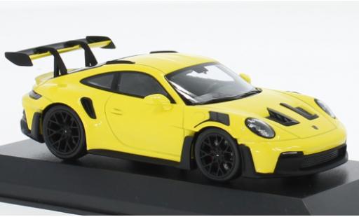 Porsche 992 GT3 R 1/43 Minichamps 911  S jaune clair 2023 modellautos
