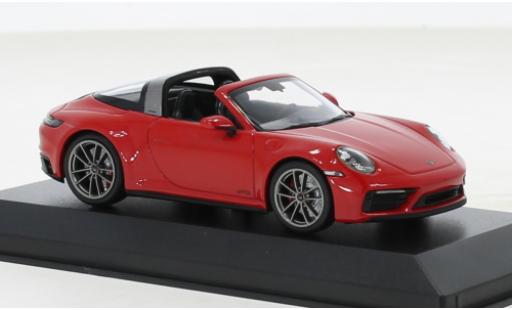 Modellautos Porsche 992 Targa 1/43 Minichamps 911  4 GTS rot 2022 Porsche 992 Targa 1/43 Minichamps 911  4 GTS rot 2022 modellautos