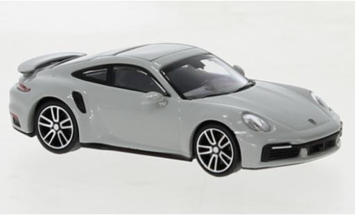Porsche 992 Turbo s 1/87 Minichamps 911  Turbo S gris 2020 modellautos