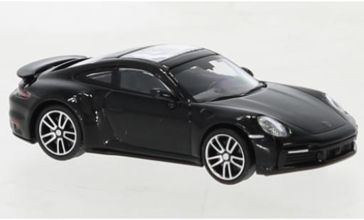 Porsche 992 Turbo s 1/87 Minichamps 911  Turbo S noire 2020 modellautos