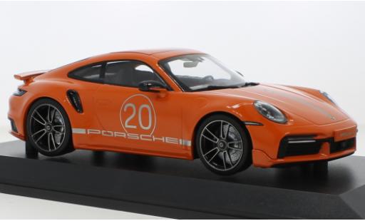 Porsche 992 Turbo s 1/18 Minichamps 911  Turbo S orange 2021 modellautos