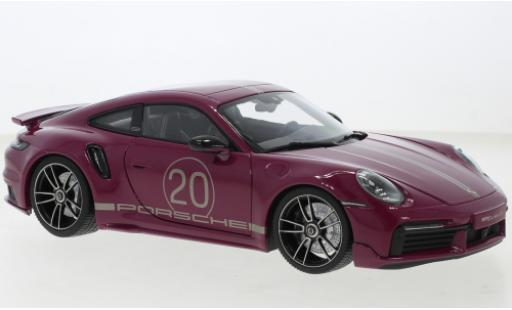 Porsche 992 Turbo s 1/43 Minichamps 911  Turbo S Sport Design rot 2021 modellautos