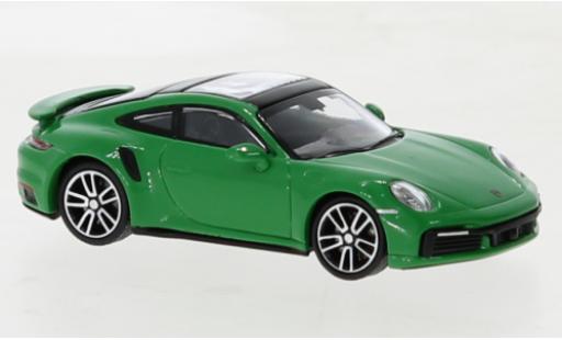 Porsche 992 Turbo s 1/87 Minichamps 911  Turbo S vert 2020 modellautos