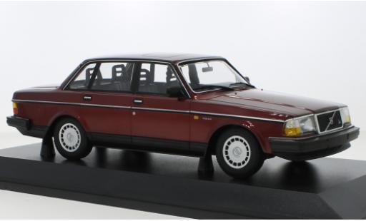 Modellautos Volvo 240 1/18 Minichamps GL metallise rouge foncé 1986 Volvo 240 1/18 Minichamps GL metallise rouge foncé 1986 modellautos