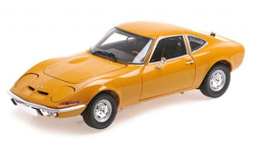 Modellautos Opel GT 1/18 Minichamps gelb 1970 Opel GT 1/18 Minichamps gelb 1970 modellautos