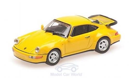 Modellautos Porsche 964 Turbo 1/18 Minichamps 911 () Turbo gelb 1990 Porsche 964 Turbo 1/18 Minichamps 911 () Turbo gelb 1990 modellautos