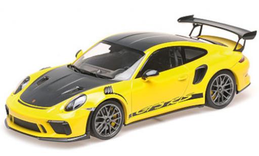Modellautos Porsche 992 GT3 R 1/18 Minichamps 911 (991.2) GT3 RS gelb 2019 mit Weissach Paket Porsche 992 GT3 R 1/18 Minichamps 911 (991.2) GT3 RS gelb 2019 mit Weissach Paket modellautos