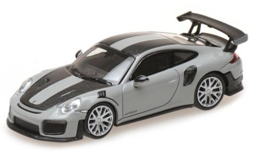Modellautos Porsche 991 GT2 RS 1/87 Minichamps 911 () GT2 RS grau 2018 avec Carbon-Streifen Porsche 991 GT2 RS 1/87 Minichamps 911 () GT2 RS grau 2018 avec Carbon-Streifen modellautos