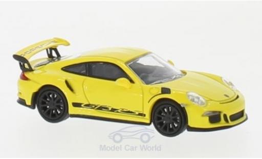 Modellautos Porsche 991 GT3 RS 1/87 Minichamps 911 () GT3 RS gelb/schwarz 2013 Porsche 991 GT3 RS 1/87 Minichamps 911 () GT3 RS gelb/schwarz 2013 modellautos