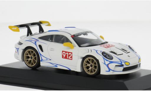 Porsche 992 GT3 R 1/43 Minichamps 911  S weiss/gelb 2023 1:43 modellautos