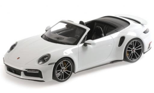 Porsche 992 Turbo s 1/18 Minichamps 911 () Turbo S Cabriolet mettalic weiss 2020 modellautos