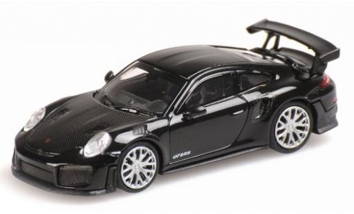 Modellautos Porsche 991 GT2 RS 1/87 Minichamps 911 GT2 RS schwarz 2018 avec Carbon-Capot Porsche 991 GT2 RS 1/87 Minichamps 911 GT2 RS schwarz 2018 avec Carbon-Capot modellautos