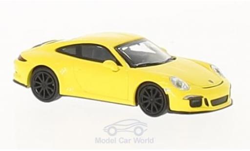 Modellautos Porsche 991 R 1/87 Minichamps 911 R gelb 2016 mit schwarzen Felgen Porsche 991 R 1/87 Minichamps 911 R gelb 2016 mit schwarzen Felgen modellautos