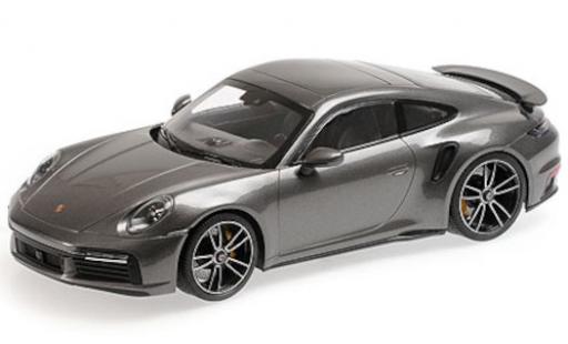Porsche 992 Turbo s 1/18 Minichamps 911 Turbo S () mettalic grau 2020 modellautos