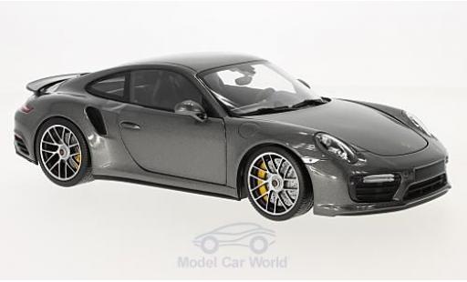 Modellautos Porsche 991 Turbo S 1/18 Minichamps 911 Turbo S mettalic grau 2016 Porsche 991 Turbo S 1/18 Minichamps 911 Turbo S mettalic grau 2016 modellautos