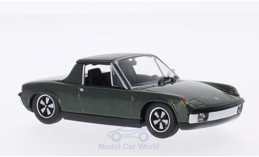 Porsche 914 1/43 Minichamps /6 mettalic grün 1970 modellautos