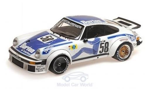 Porsche 934 1977 1/12 Minichamps No.58 -Kremer Racing Burton Le Mans 24h Le Mans 1977 B.Wollek/P.Gurdjian/Steve modellautos