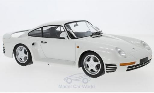 Porsche 959 1987 1/18 Minichamps mettalic weiss 1987 modellautos