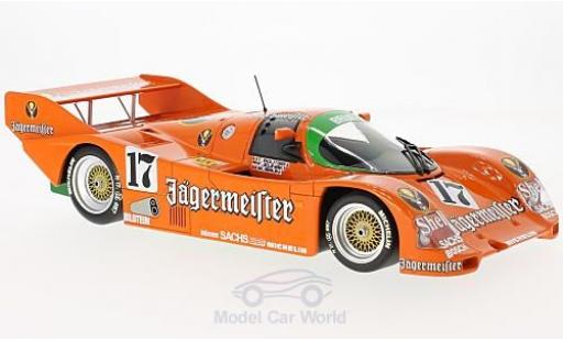 Porsche 962 1986 1/18 Minichamps C No.17 Brun Motorsport Jägermeister 1000 Km Spa 1986 T.Boutsen/F.Jelinski/W.Brun modellautos