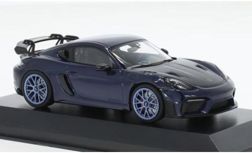 Modellautos Porsche Cayman GT4 1/43 Minichamps RS metallise blau 2021 1:43 Porsche Cayman GT4 1/43 Minichamps RS metallise blau 2021 1:43 modellautos