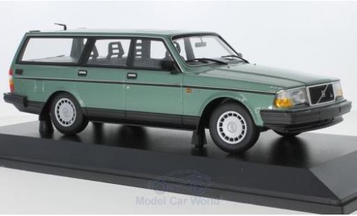 Volvo 240 1/18 Minichamps GL Break mettalic grün 1986 modellautos