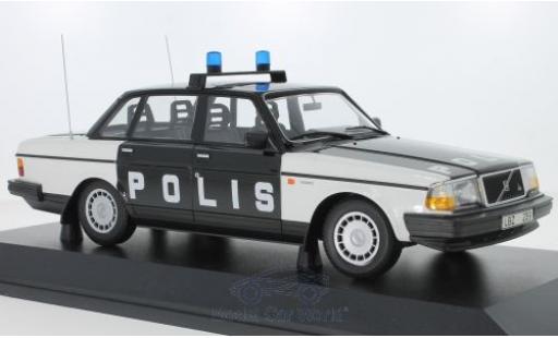 Volvo 240 1/18 Minichamps GL Polis Sweden 1986 modellautos