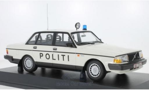 Volvo 240 1/18 Minichamps GL Politi Danmark 1986 modellautos