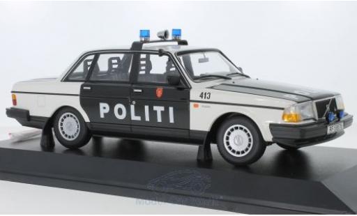 Volvo 240 1/18 Minichamps GL Politi Norway 1986 modellautos
