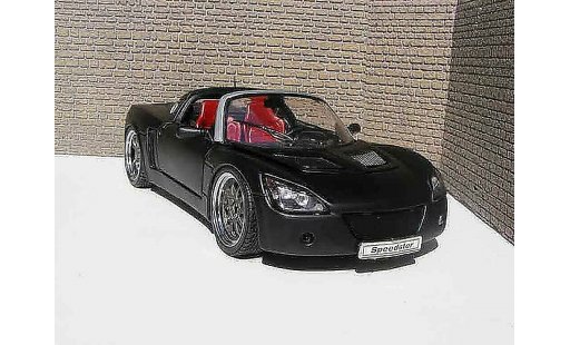 Opel Speedster Base 1/18 Welly noir blackhawk modellautos