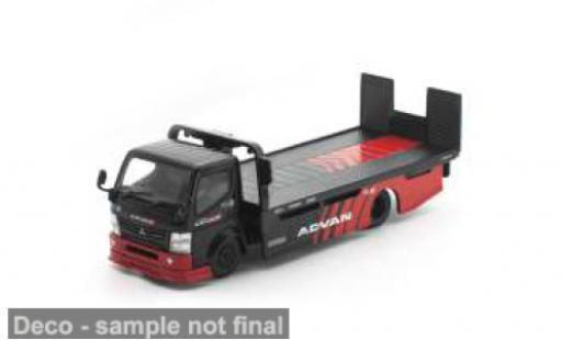 Mitsubishi Fuso 1/64 Pop Race 300 Flatbad schwarz/rot Advan 1:64