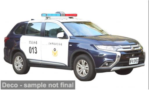 Mitsubishi Outlander 1/43 Vitesse 2019 Taipei City Police Department 1:43 modellautos