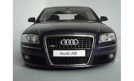 Audi A8 berline 1/18 Norev 4.2 TDI blau fonce jantes bords larges modellautos