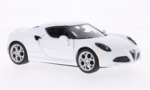 Alfa Romeo 4C 1/24 Motormax weiss modellautos
