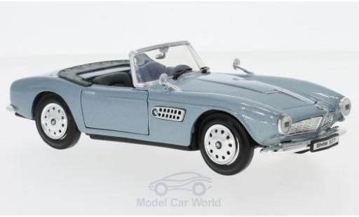 Bmw 507 1/24 Motormax mettalic blau modellautos