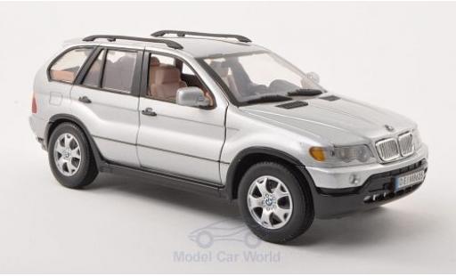 Bmw X5 1/18 Motormax silber modellautos