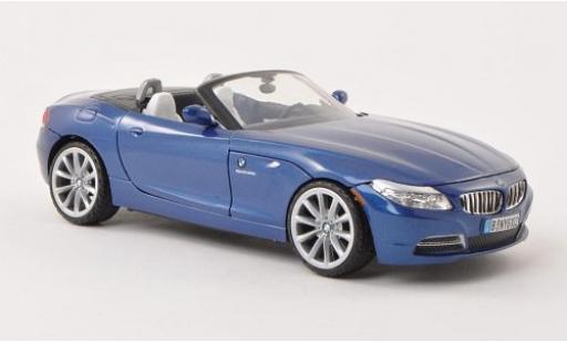Bmw Z4 1/24 Motormax (E89) mettalic blau 2010 modellautos
