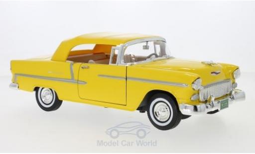 Chevrolet Bel Air 1/18 Motormax Cabrio gelb 1955 modellautos