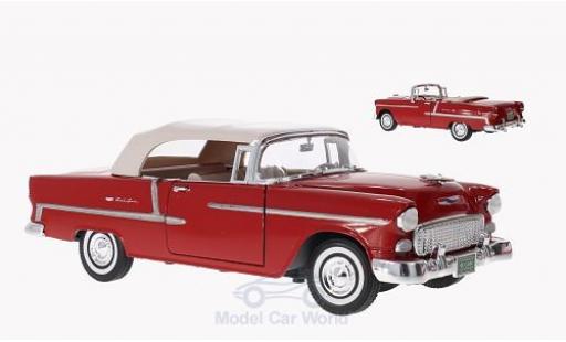 Chevrolet Bel Air 1/18 Motormax Cabrio rot 1955 Softtop und Persenning liegen bei modellautos
