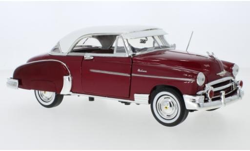 Chevrolet Bel Air 1/18 Motormax mettalic rot/weiss 1950 modellautos